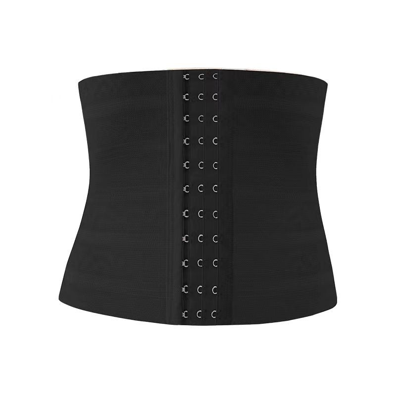 Beige abdominal support wrap open view on white background