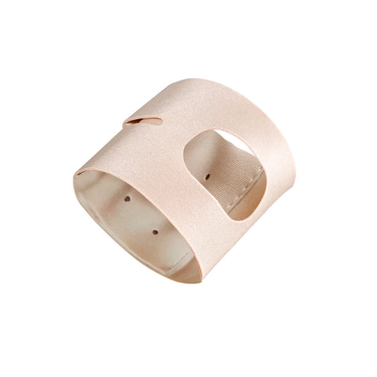 Skin tone ultra-thin TFCC wrist support brace on white background