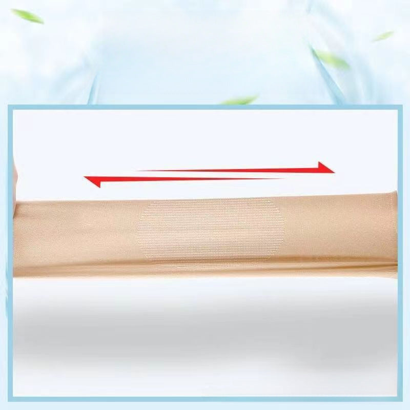 Close-up view of stretchy breathable fabric on a seamless knee support sleeve