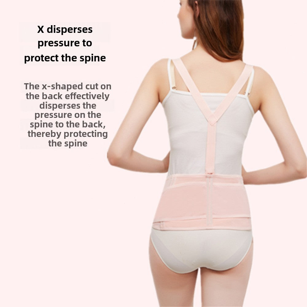 Skin tone maternity belly support belt variant