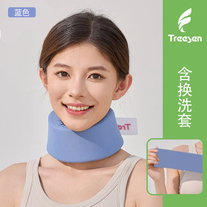 Dark gray adjustable soft neck support brace variant in M size