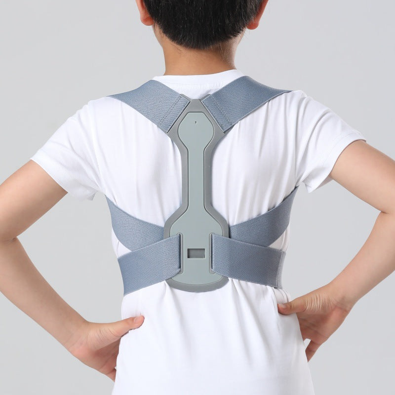 Posture support brace lifestyle overview image with wear example
