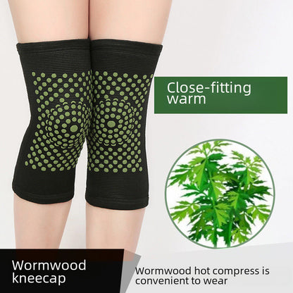 Beige and light color knee support sleeves worn on legs showing fit and coverage