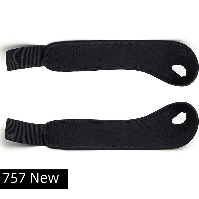 Gray and purple thumb wrist brace shown front and back