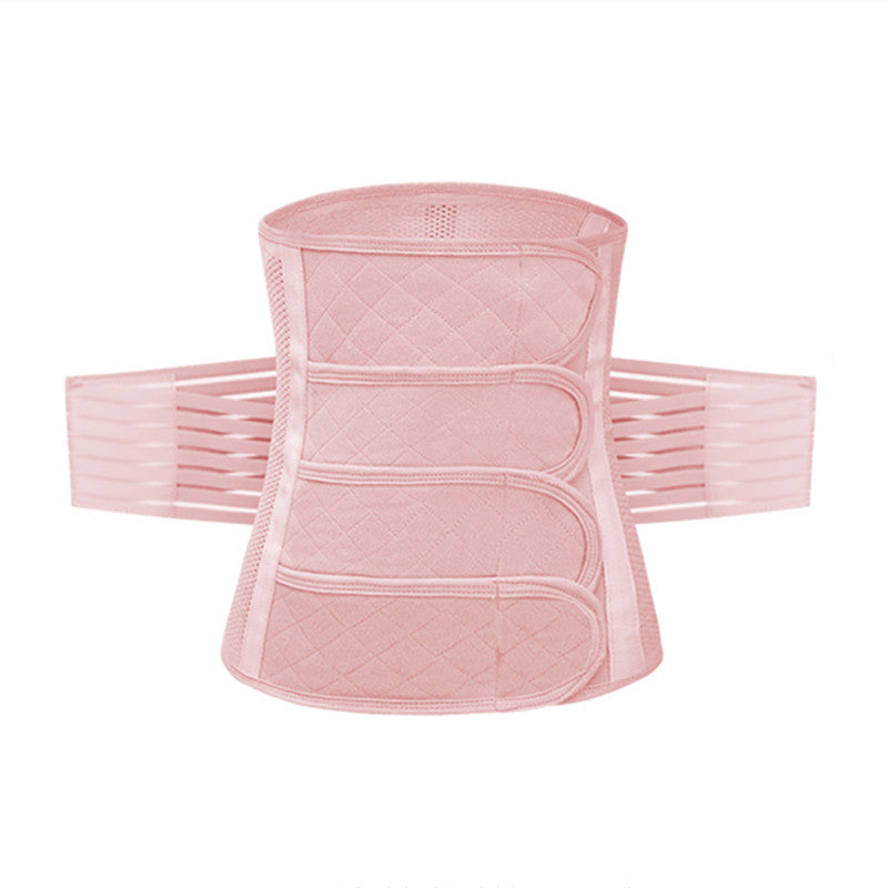 Postpartum abdominal support belt shown in wear