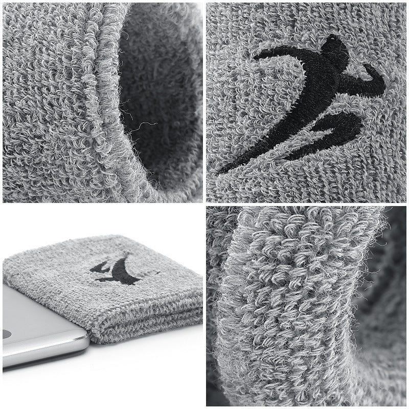 Black breathable elastic wrist support sleeve