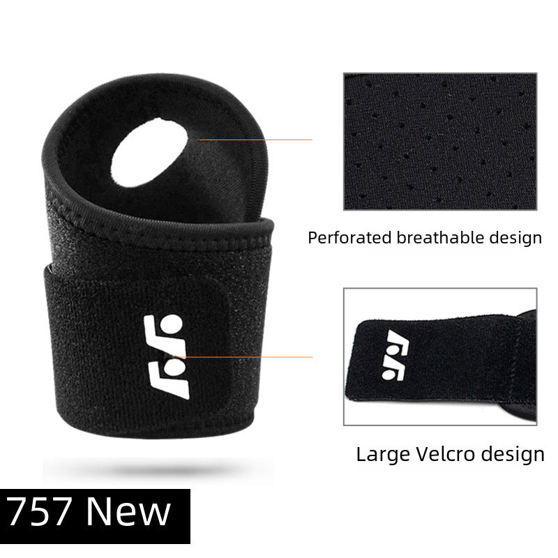 Blue thumb wrist brace shown front and back