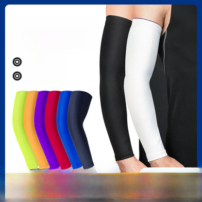 Elbow compression sleeve color options with wear examples