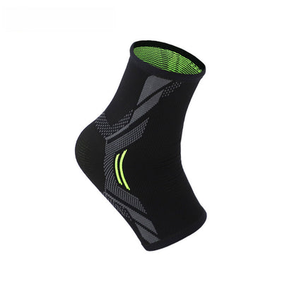Knitted ankle sleeve detail highlighting stretch and breathable structure
