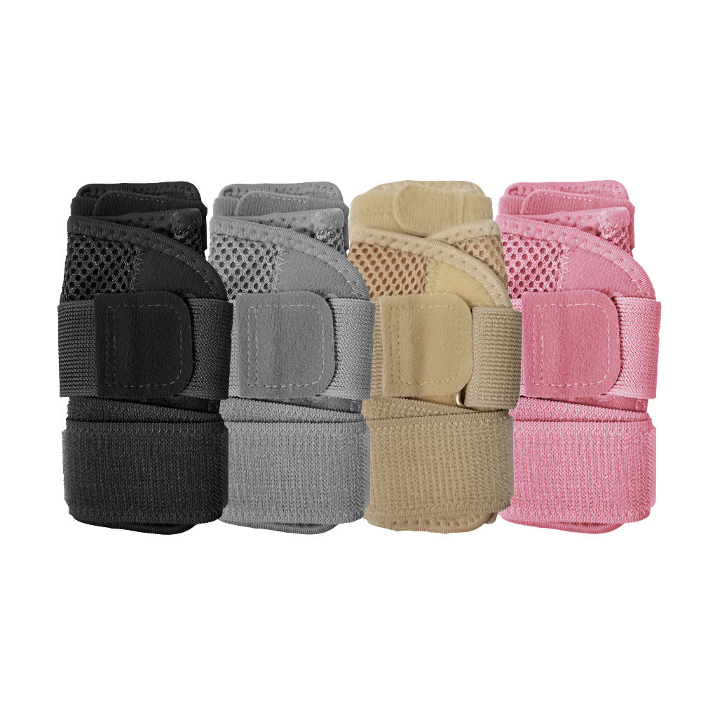 Thumb wrist brace style comparison showing ordinary and upgraded options