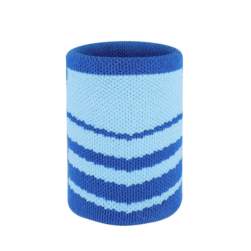 Black and white breathable knit wrist support sleeve