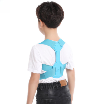 Posture support brace comparison image showing color options and design details