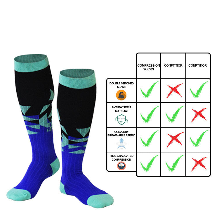 Men's and women's sports compression socks Compression socks Running socks