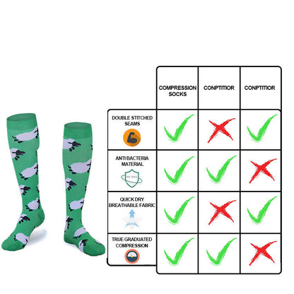 Compression Socks for Women & Men Circulation 20-30mmHg - Best Support for Running Athletics Nursing Travel