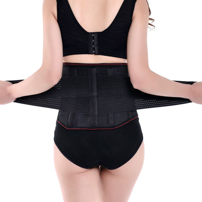 ZSZBACE Back Brace and Support Belt with Dual Adjustable Straps, Spontaneous heat Acupuncture Magnetic Therapy-Trimmer Slimmer Compression Band for Weight Loss Workout Fitness