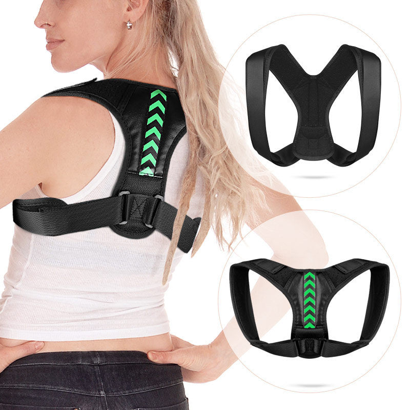 Posture Corrector - Fully Adjustable Breathable Clavicle Chest Back Support Brace for Improves Posture & Provide Lumbar Support Back Pain Relief - Perfect for Men & Women