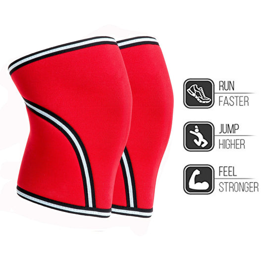 Red Contoured Knee Support Sleeves