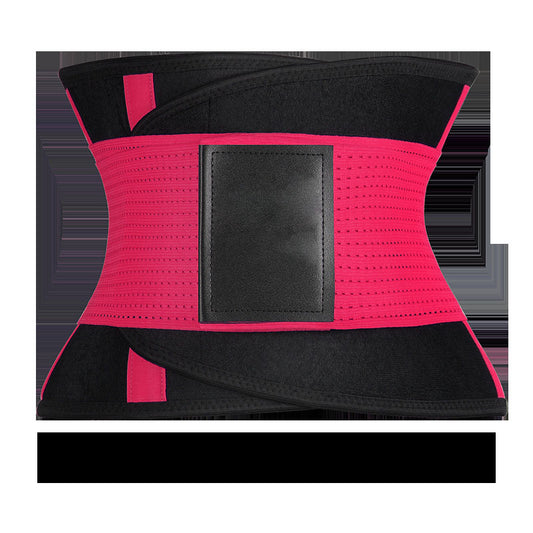 Red-Panel Double-Pull Waist Trainer