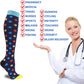 Compression Socks for Women & Men Circulation (1 Pairs) 15-20 mmHg is Best for Athletics, Support, Cycling, Nurse