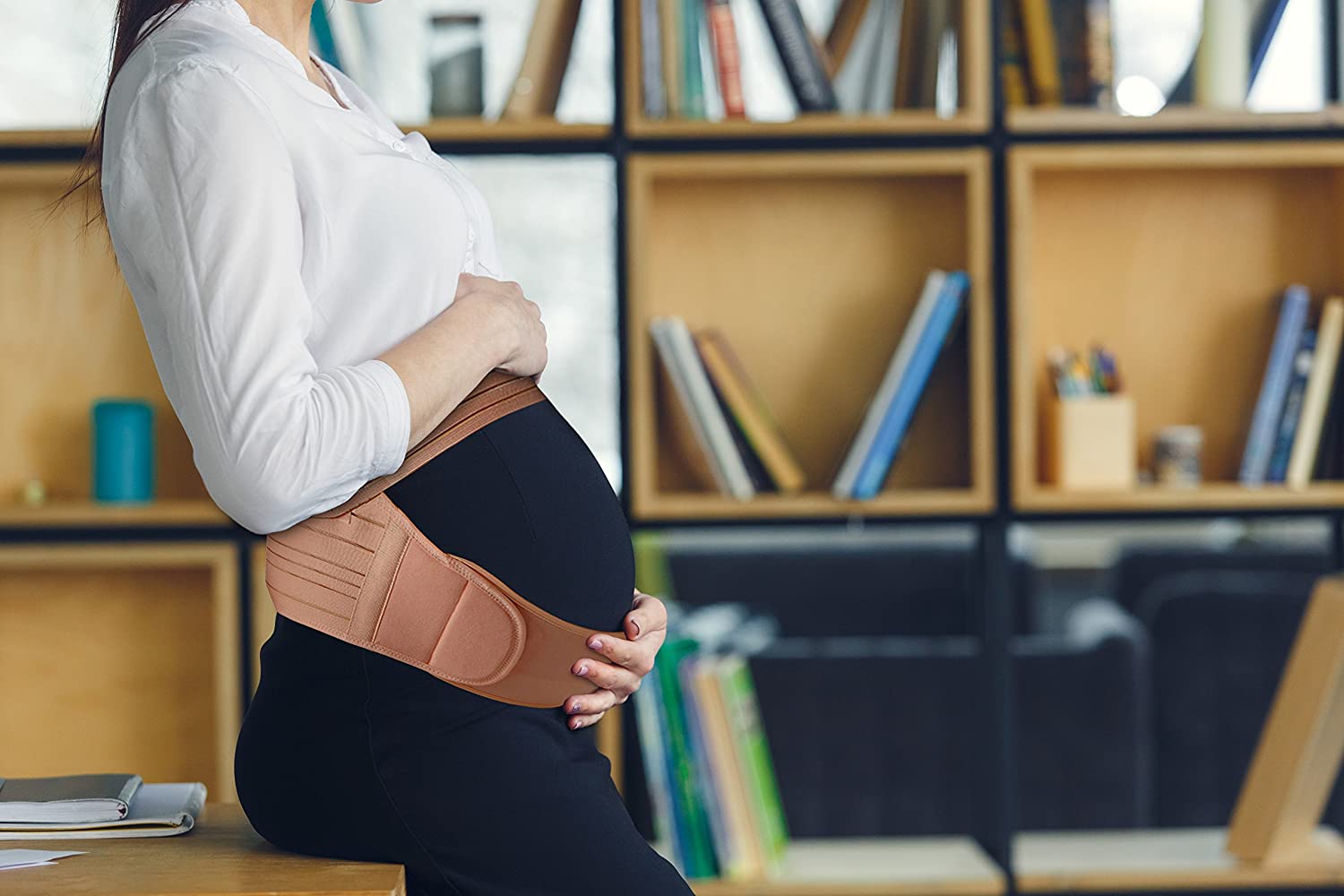 Belly Band for Pregnancy, Pregnancy Belt - Maternity Belt for Back Pain  Prenatal - Pregnancy Support Belt with Adjustable/Breathable Material Back