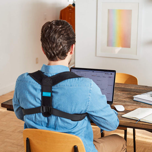 Turquoise-Accent Y-Back Posture Strap