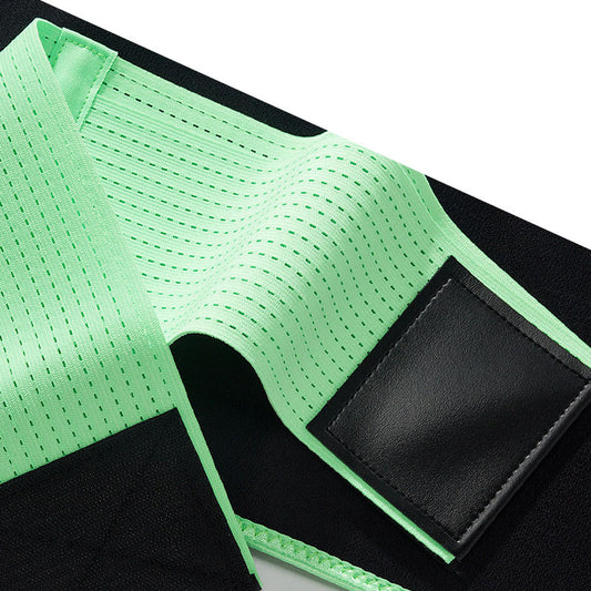 Green-Trim Workout Waist Wrap