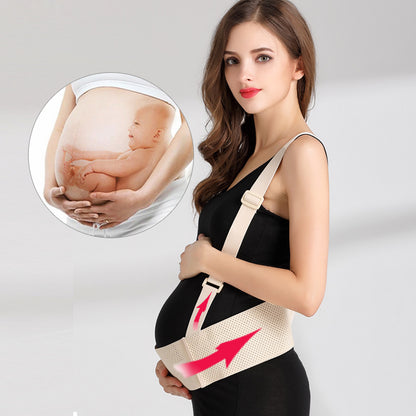 Pregnancy Belly Support Band, 3-In-1 Multifunctional Maternity Belt for Back & Waist & Pelvic Pain Relief and Postpartum Recovery, Lightweight Breathable Adjustable