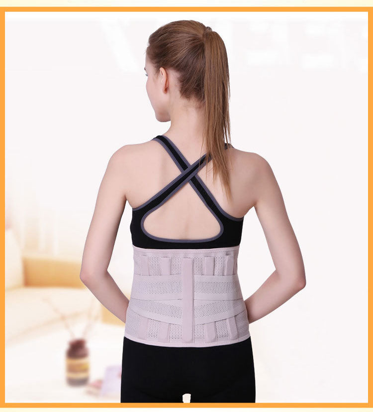 ZSZBACE Back Brace and Support Belt with Dual Adjustable Straps,  Spontaneous heat Acupuncture Magnetic Therapy-Trimmer Slimmer Compression  Band for