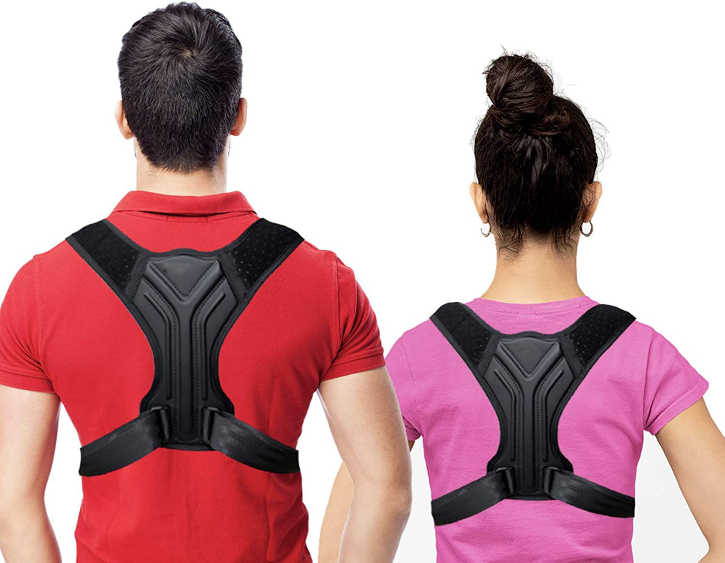 Posture Corrector for Men and Women, Adjustable Upper Back Brace, Muscle Memory Support Straightener, Providing Pain Relief from Neck, Shoulder, and Upper and Lower Back