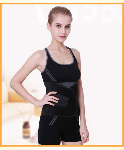 Waist Trimmer Sauna Ab Belt For Women & Men - Waist Trainer Stomach Wrap