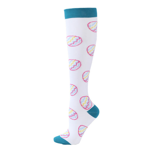 Women's Fancy Design Multi Colorful Patterned Knee High Socks