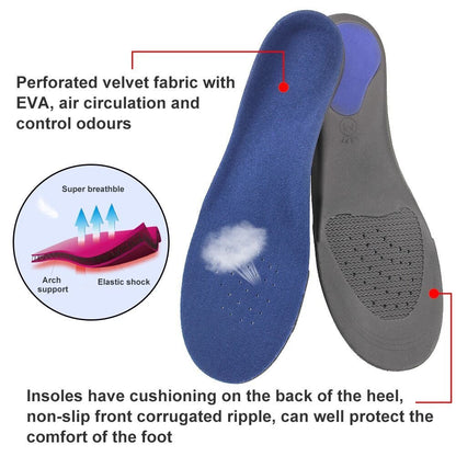 ZSZBACE Comfort Insoles For Sports And Everyday, Orthotic Foot Insole For Bow Supports, Cushioning And Painful Heel Spur