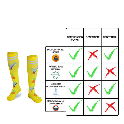 Compression Socks for Women & Men(1 Pairs) - Best Support for Medical，Circulation, Nurses, Running, Travel