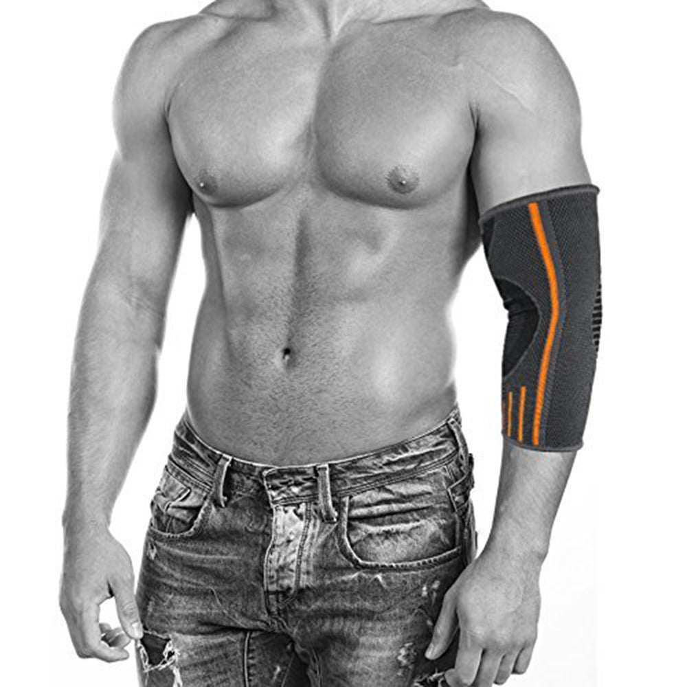 Elbow Brace Compression Sleeve Elbow Support for Weightlifting- Joint Pain, Tendonitis, Arthritis, Arm Protection, Tennis and Golfer's Elbow - Pair