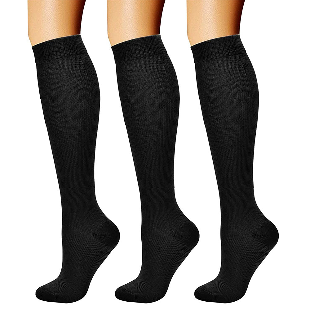 Compression Socks for Women & Men Circulation (3 Pairs)15-20 mmHg is Best Support for Athletic Running Cycling