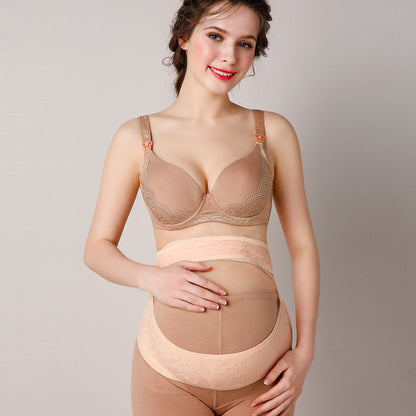 Maternity Belt Pregnancy Back Support Back Brace Lightweight Abdominal Binder Maternity Belly Band for Pregnancy,Beige