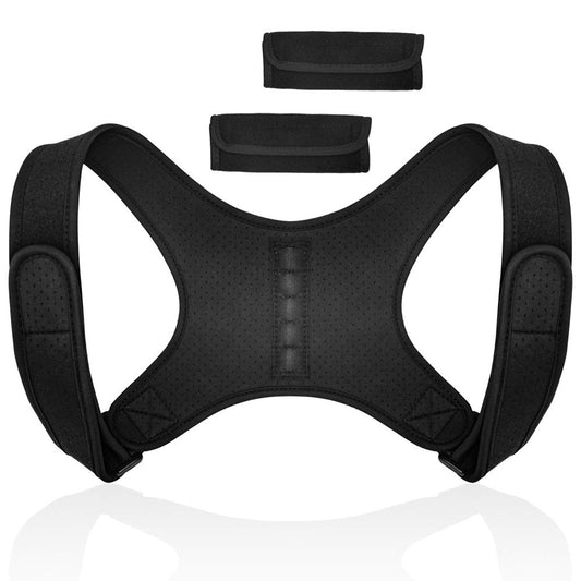 Posture Corrector for Men and Women, Adjustable Upper Back Brace, Muscle Memory Support Straightener, Providing Pain Relief from Neck, Shoulder, and Upper and Lower Back