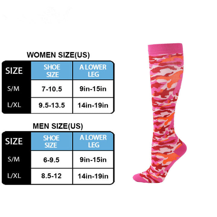 Fun Compression Socks for Women & Men Circulation, Long Stockings Support for Cycling, Hiking, Sport, Travel, Fishing, Flight