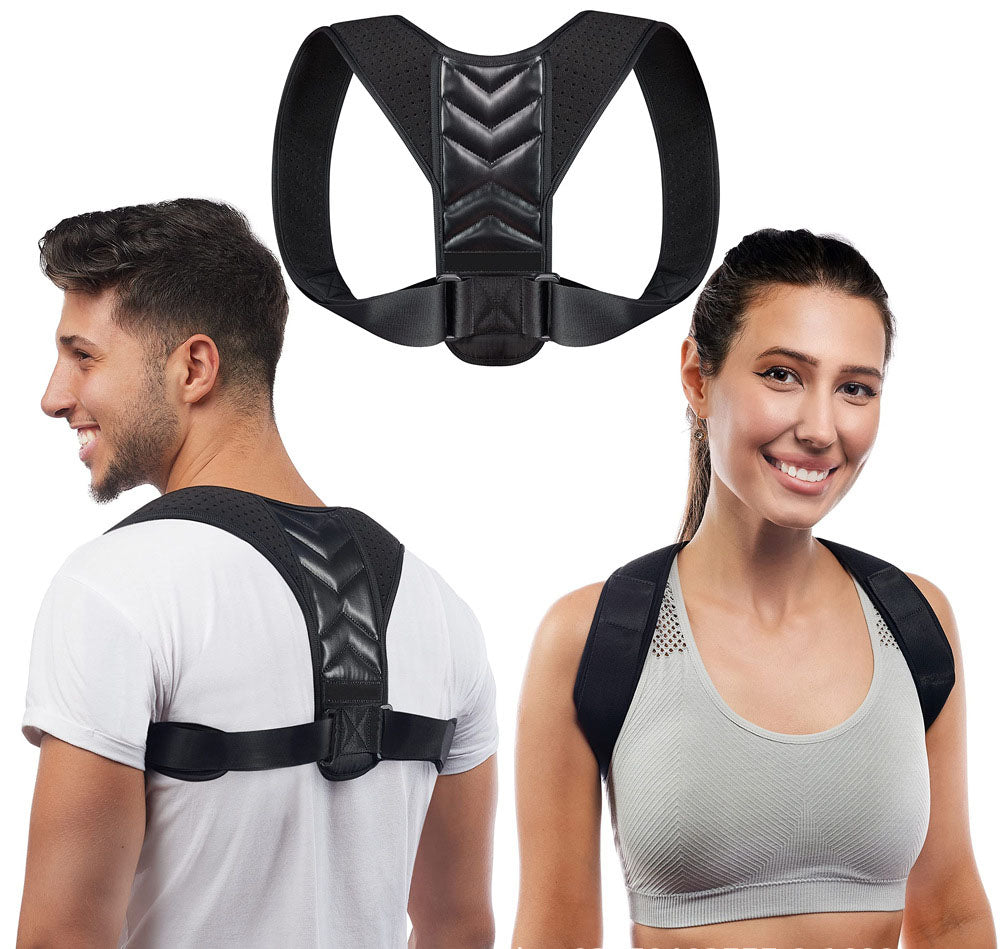 Posture Corrector for Women & Men - Fully Adjustable Straightener for Mid - Upper Spine Support- Neck, Shoulder, Clavicle and Back Pain Relief-Breathable