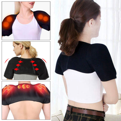 Tourmaline Warm Brace Self Heating Massage Belt for Neck Shoulder Support Brace