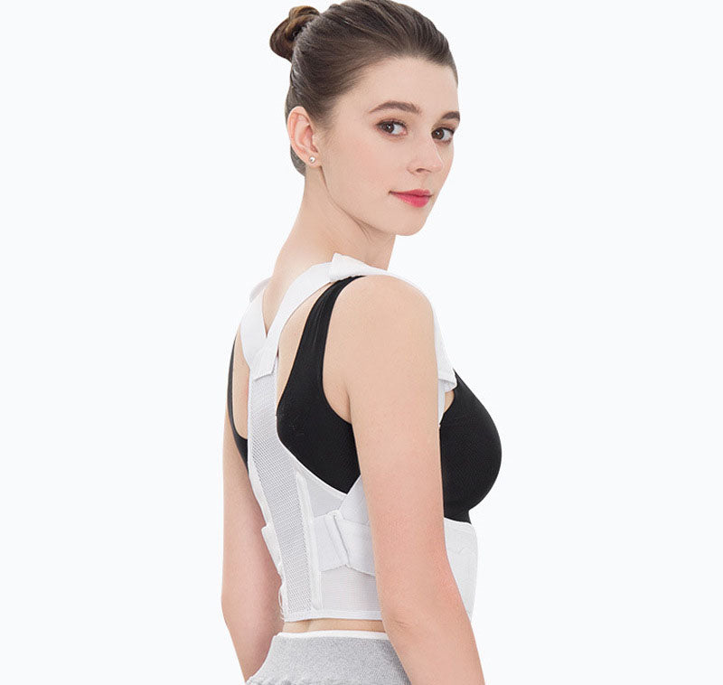 Posture corrector for Women and Men Adjustable Upper Back Brace , Breathable Back Support straightener and Providing Pain Relief from Neck, Shoulder, and Clavicle, Back.