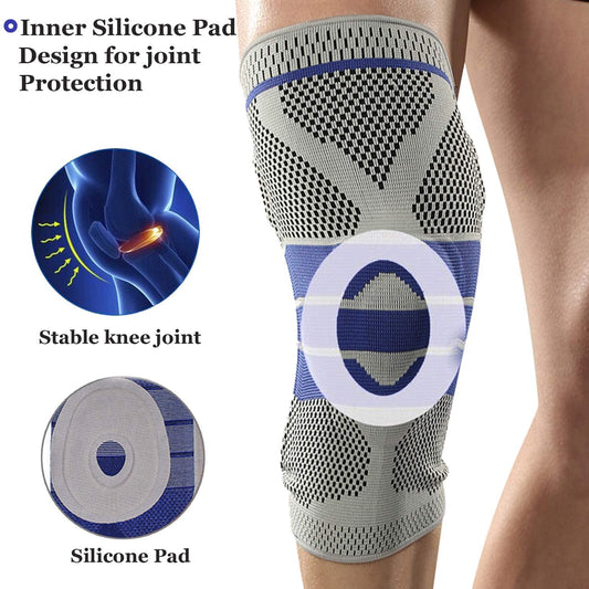 Zoned-Knit Knee Brace with Patella Ring