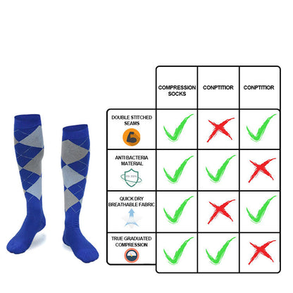 ZSZBACE Compression Socks for Women & Men 20-30 mmHg Knee High Stockings for Nurses