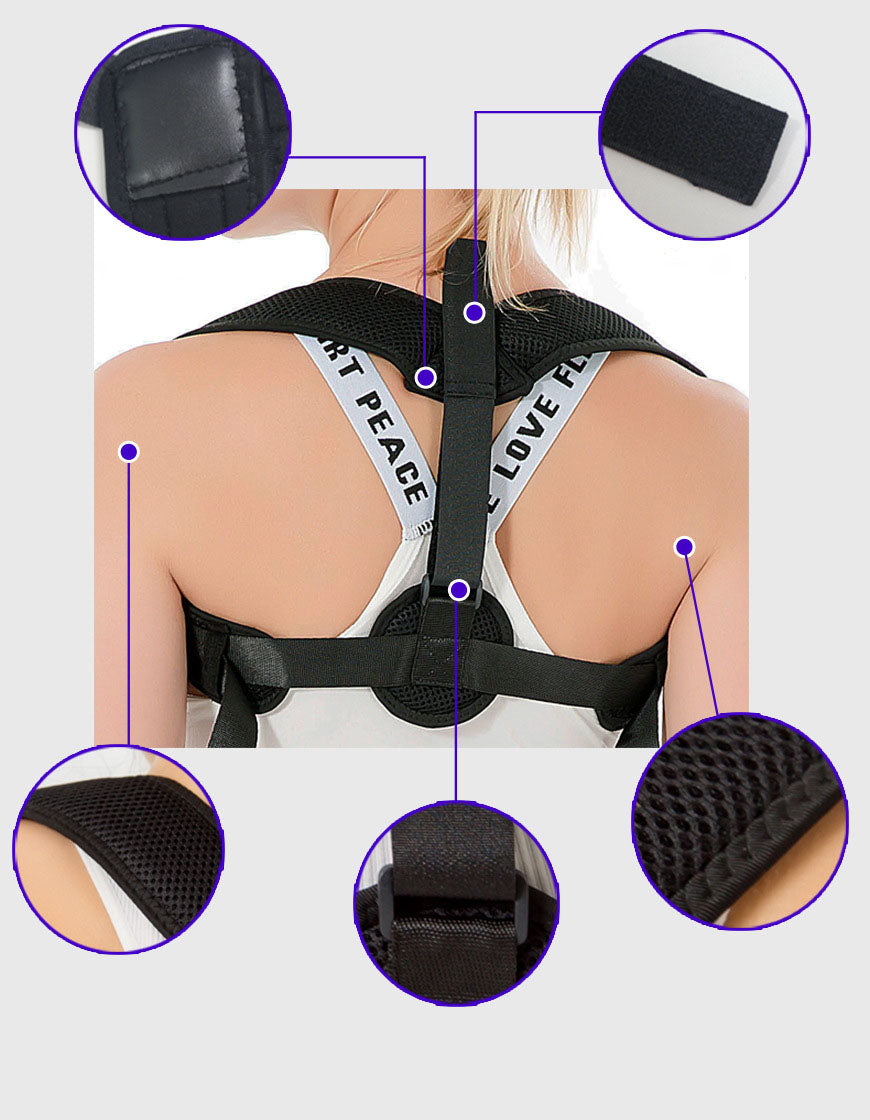 Adjustable & Breathable Copper Compression Posture Corrector (suitable For  - Waist) For Men And Women, Copper Infused Upper Back Spine, Neck, Shoulder  & Clavicle Support Brace - For Bad Posture, Slumping, Pain