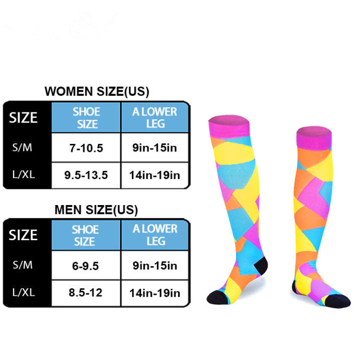 Funny Compression Socks for Men/Women Circulation 20-30 mmHg for Athletics Running Flight Travel Nurses Pregnant