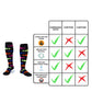 Compression socks knee high wide calf 20-30 mmhg S/M L/XL circulation breathable for nurse varices