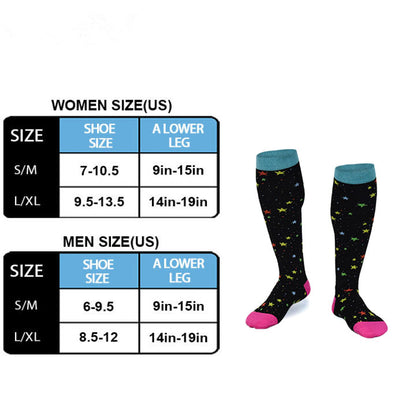 ZSZBACE Compression Socks for Women & Men(1 Pairs) - Best Support for Medical，Circulation, Nurses, Running, Travel