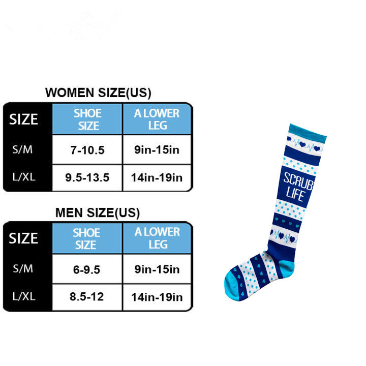 Zszbace Compression Socks for Men & Women (20-30mmHg) Running, Athletic, Travel