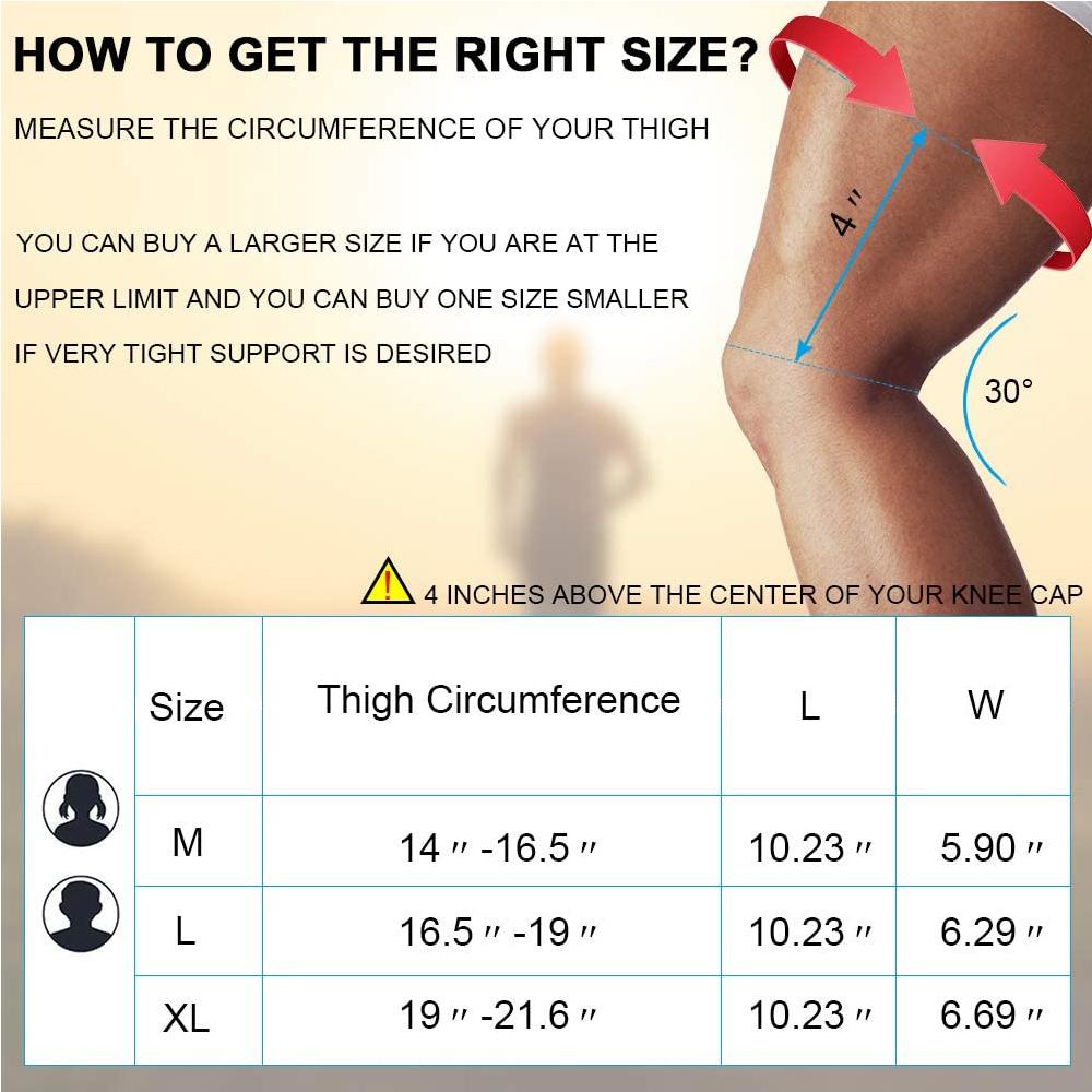 Compression Knee Brace - Sizing Guide – Old Bones Therapy