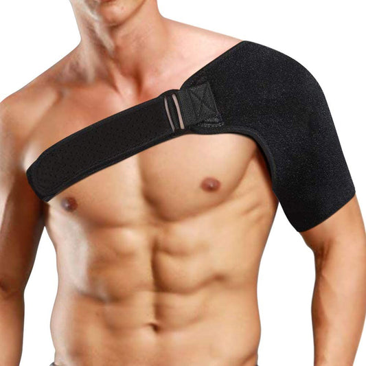 Compression Shoulder Support Brace, Adjustable Neoprene Upper Arm and Shoulder Wrap Pain Relief for Rotator Cuff Shoulder Tear Injury AC Joint Dislocation Prevention and Recovery